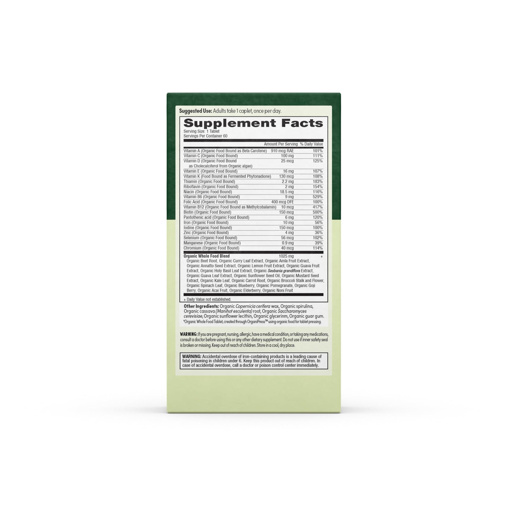 EarthFirst Multivitamínico Orgánico - Promesa de calidad