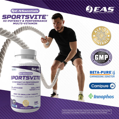 EAS SportsVite multivitamínico potente para salud y recuperación muscular