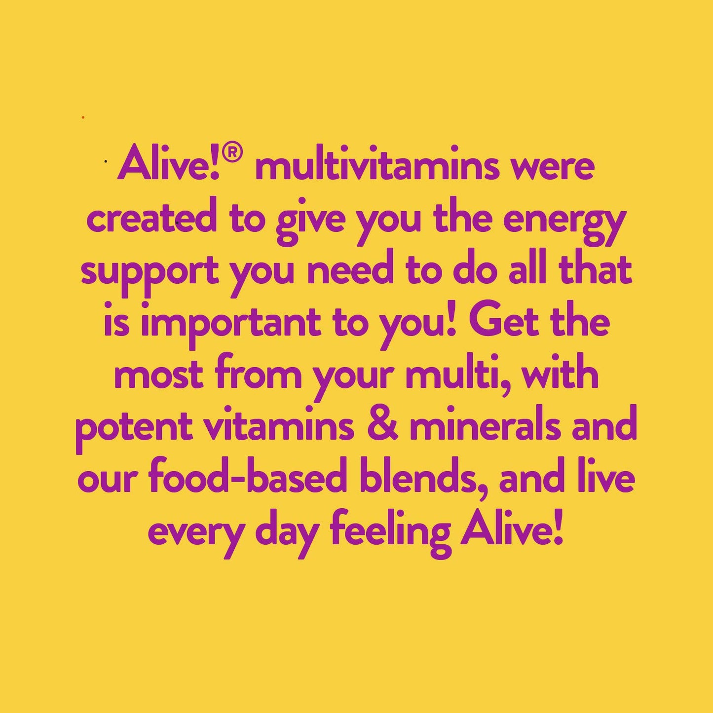 Efectos del suplemento Alive! para mujeres