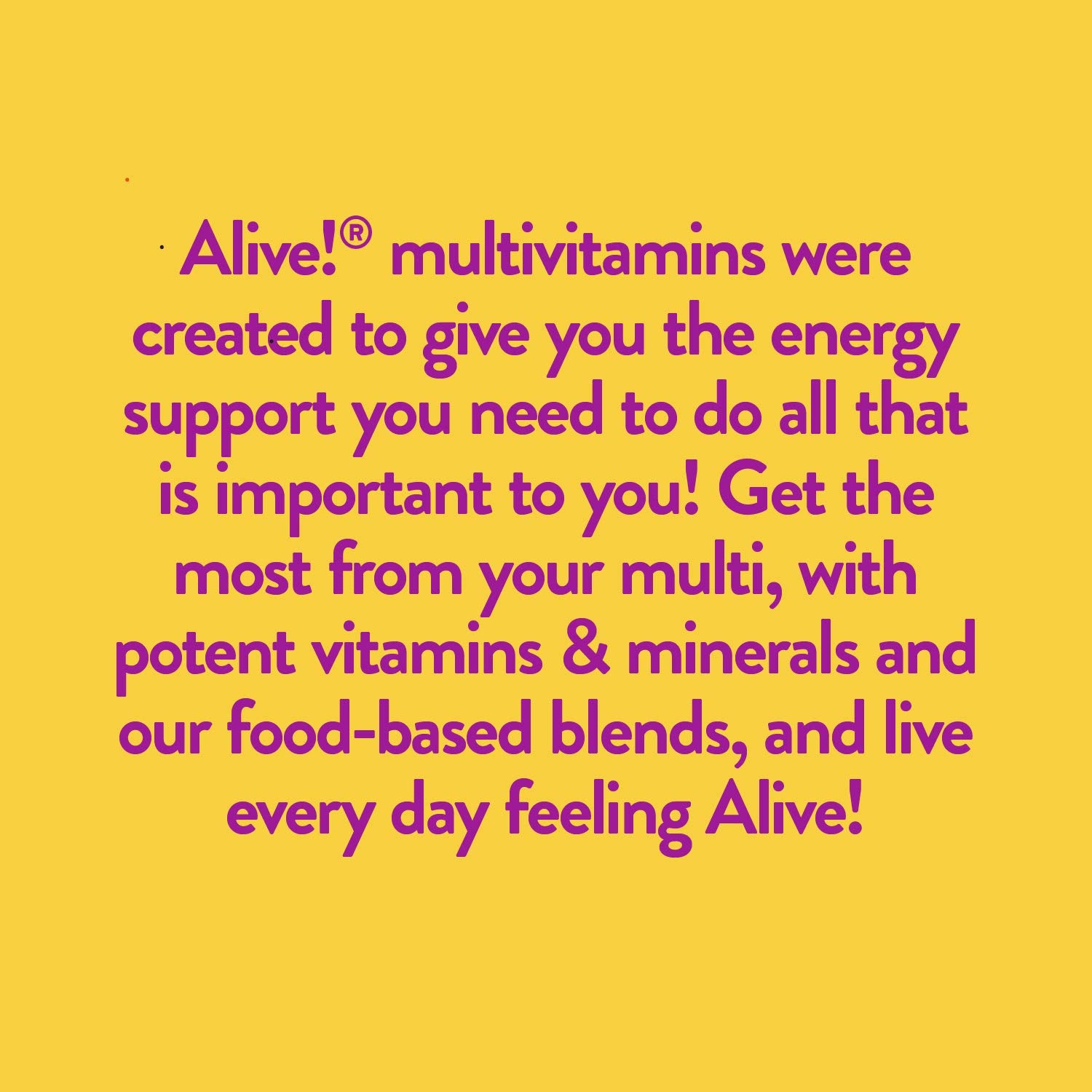 Efectos del suplemento Alive! para mujeres