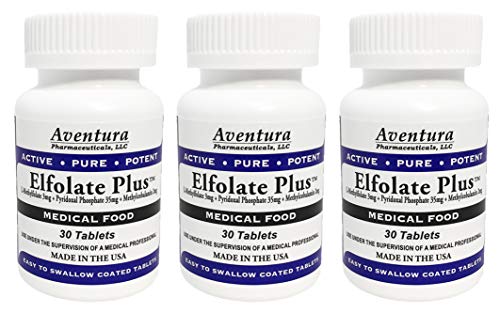 Caja de ELFOLATE Plus 3mg paquete de 3 tabletas activas