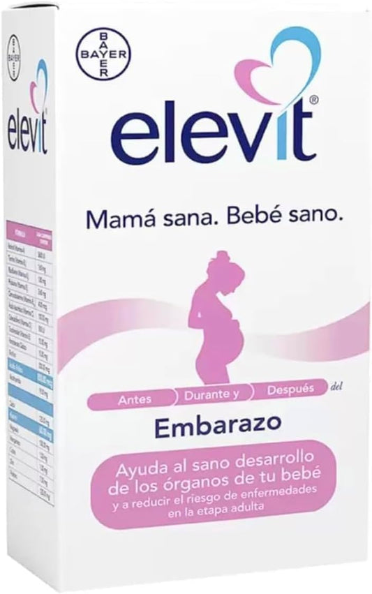 Multivitamínico prenatal Elvit para salud materna y fetal