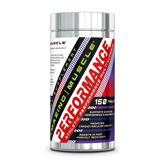 Embalaje frontal multivitamínico Amazing Muscle 150 tabletas