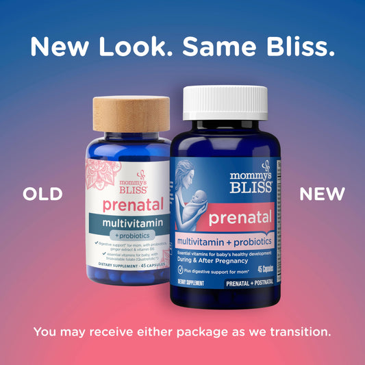 Embalaje frontal Mommy's Bliss multivitaminico prenatal