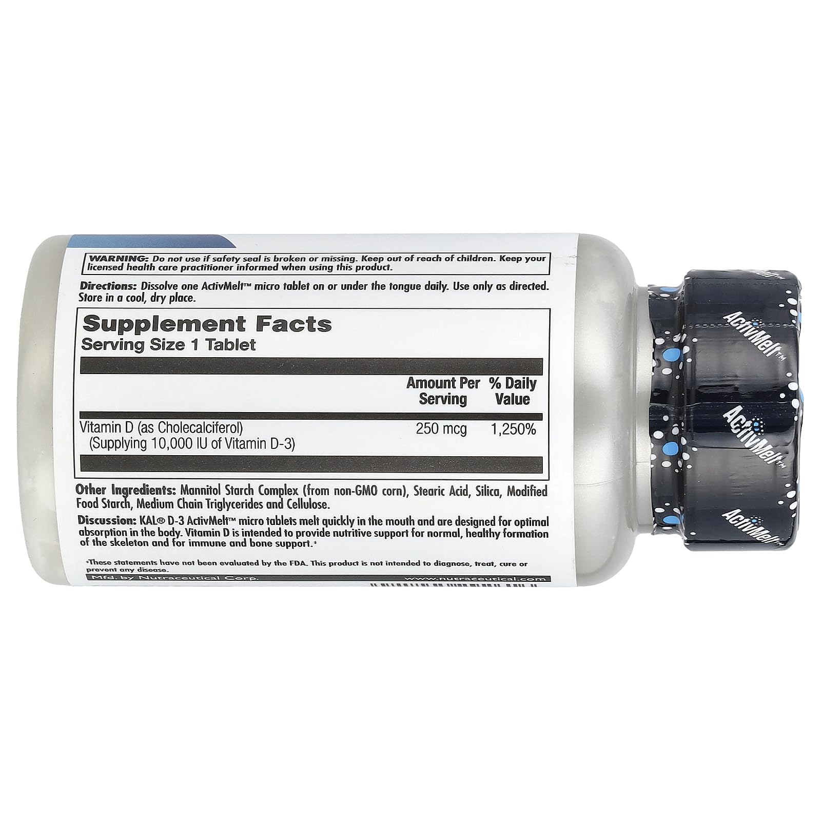 Embalaje frontal suplementos vitamina D Kal