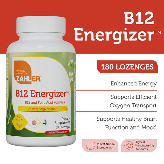 Embalaje vitamina B12 Zahler energética libre de gluten y GMO
