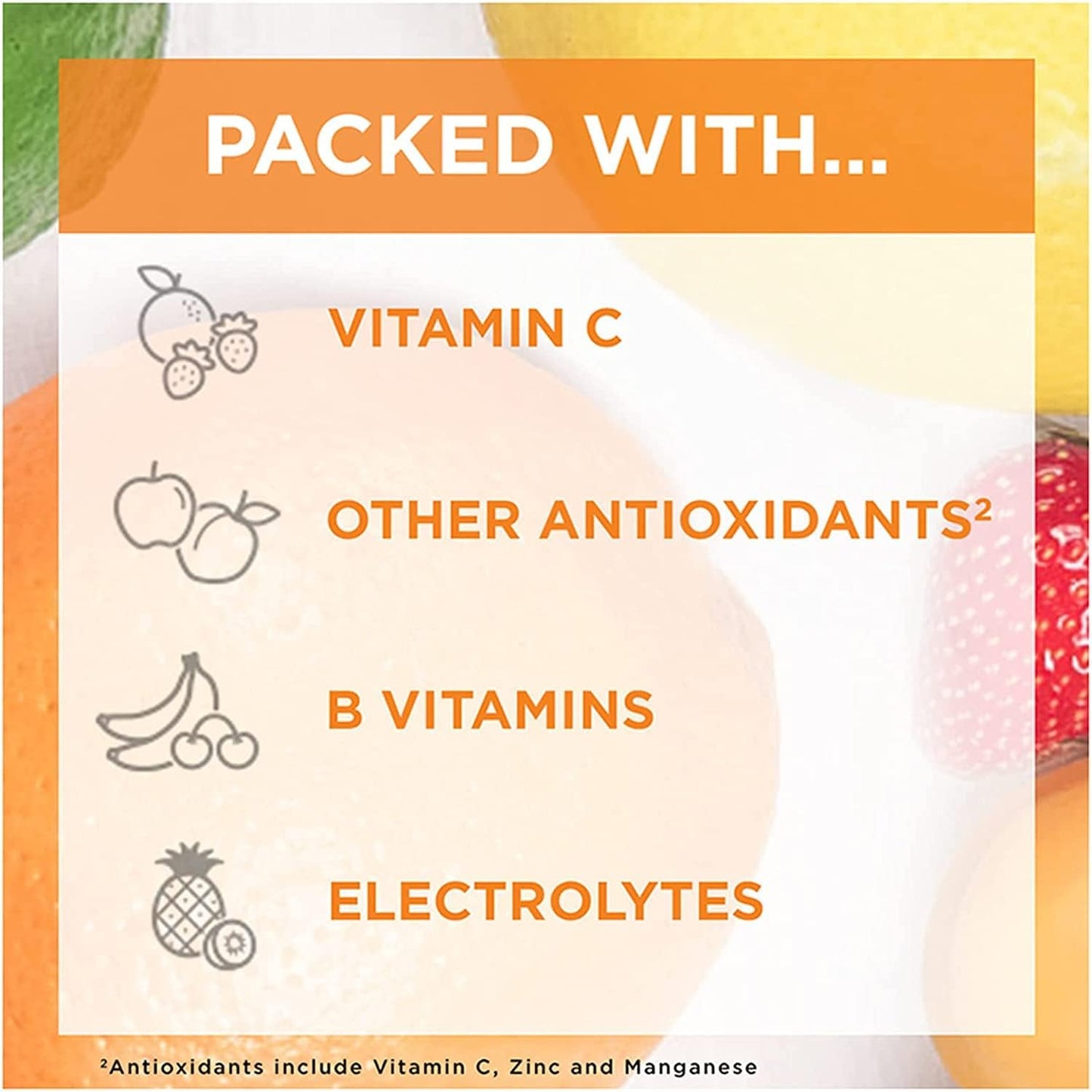 Emergen-C Súper Naranja suplemento en polvo con vitamina C y D