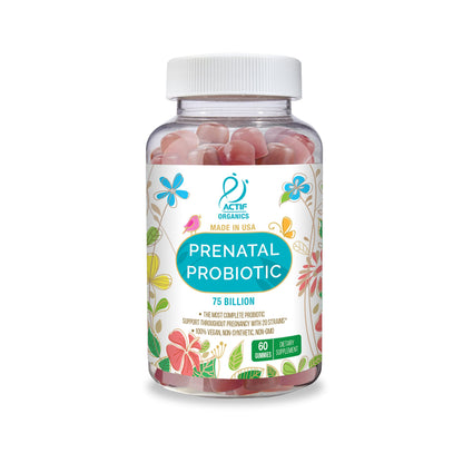 Empaque ACTIF probiótico máximo potencia prenatal fresa