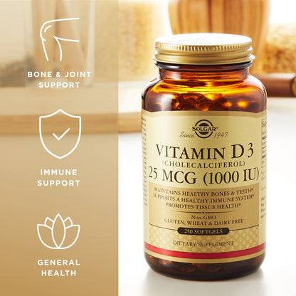 Empaque de cápsulas blandas vitamina d3 solgar