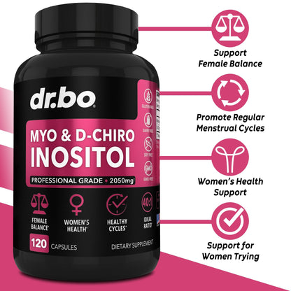 Empaque frontal gomitas Myo-Inositol D-Chiro y vinagre de manzana