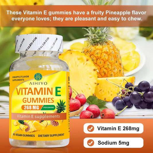 Empaque frontal gomitas vitamina E AIHIYO 268mg