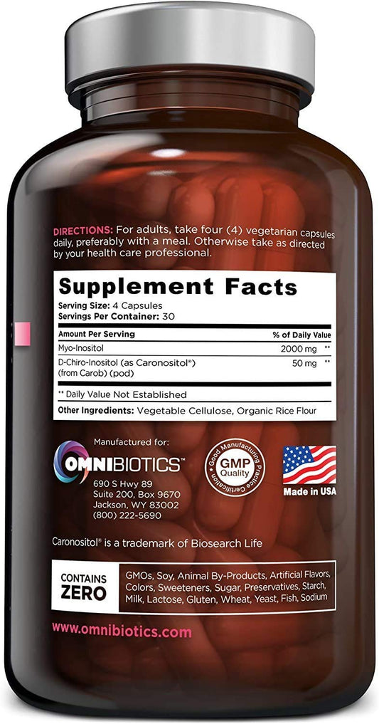 Empaque frontal suplemento mio-inositol equilibrio hormonal mujeres