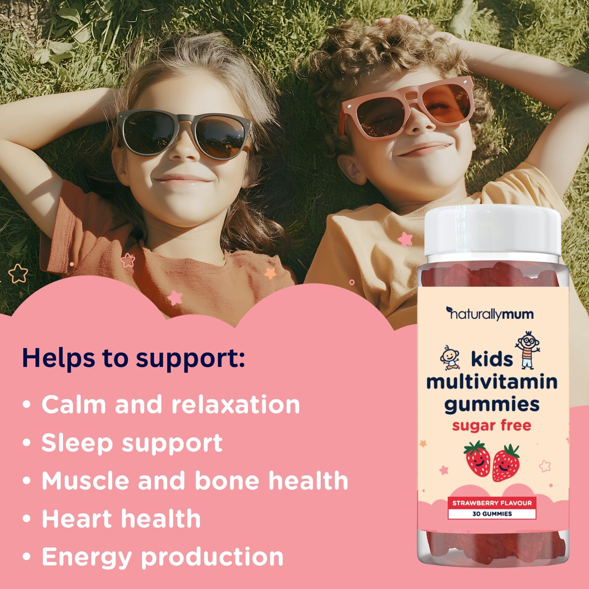 Empaque gominolas multivitamínicas para niños sin azúcar