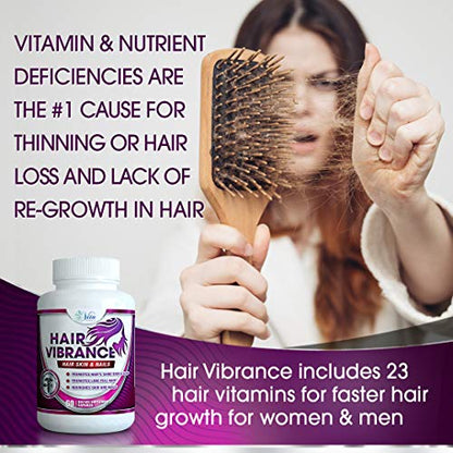 Empaque lateral Hair Vibrance vitaminas cabello piel uñas