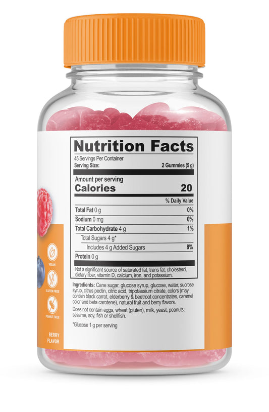 Empaque Lifeable gomitas hierro vitamina c glucosa
