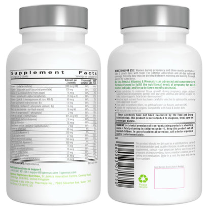 Empaque de multivitaminas prenatales Igennus