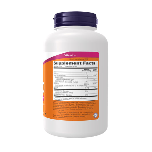 Empaque NOW Foods Vitamina C-500 antioxidante
