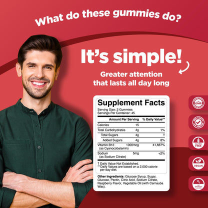 Empaque Phytoral gomitas vitamina B12 para adultos