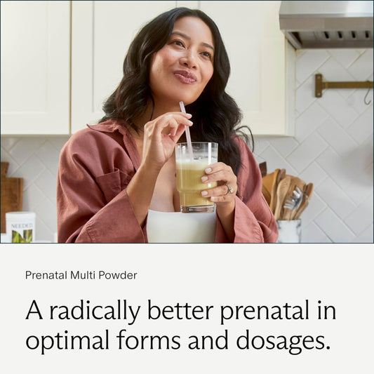 Empaque polvo multivitamínico prenatal Needed 30 días