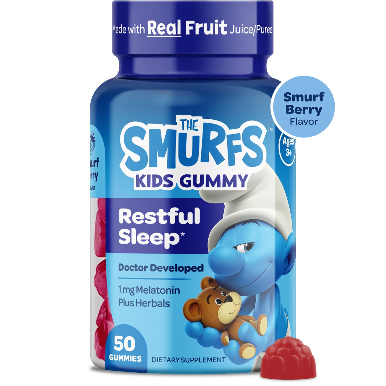 empaque posterior gomitas melatonina infantiles sin OGM ni jarabe