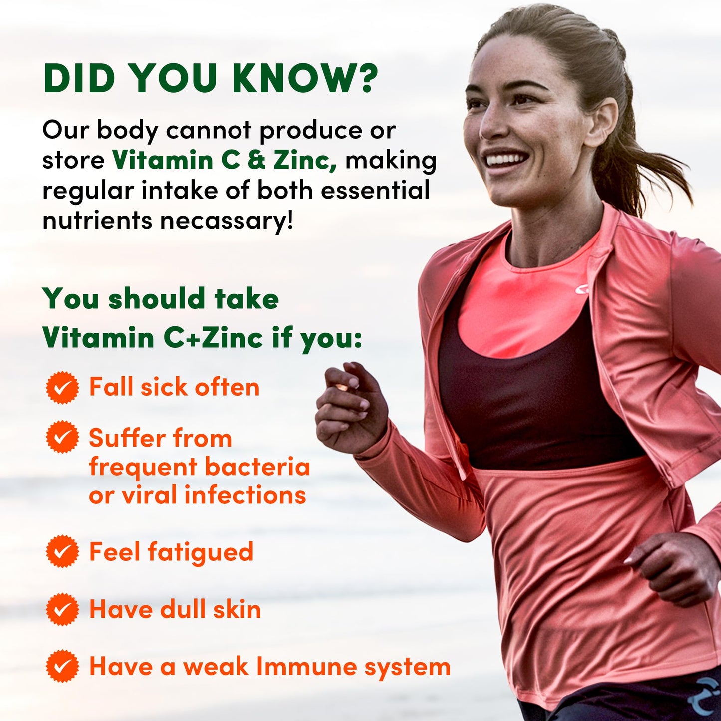 Empaque Quench vitamina c 1000mg efervescente sin azúcar