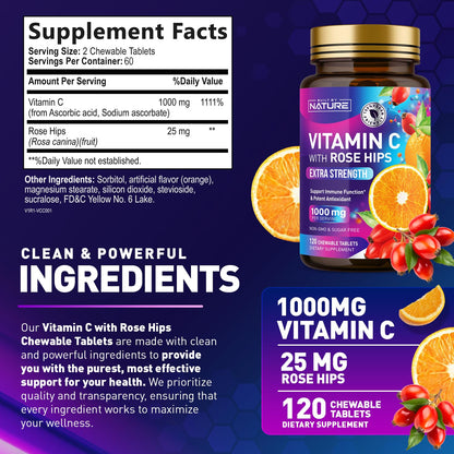 Empaque suplementario Built by Nature vitamina C antioxidante salud