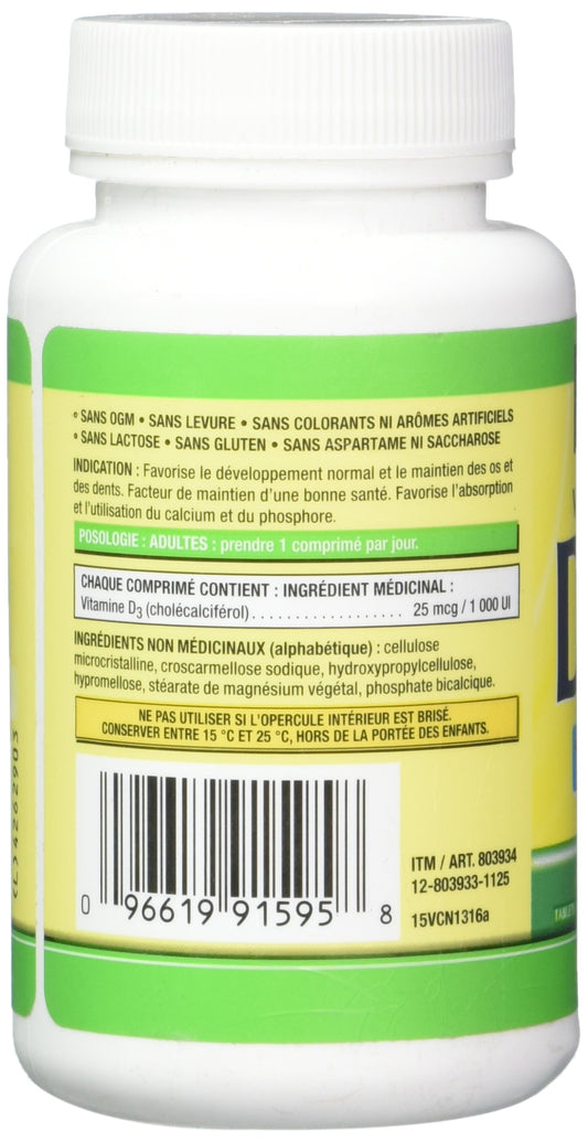 Empaque suplemento Kirkland vitamina D3 360 tabletas