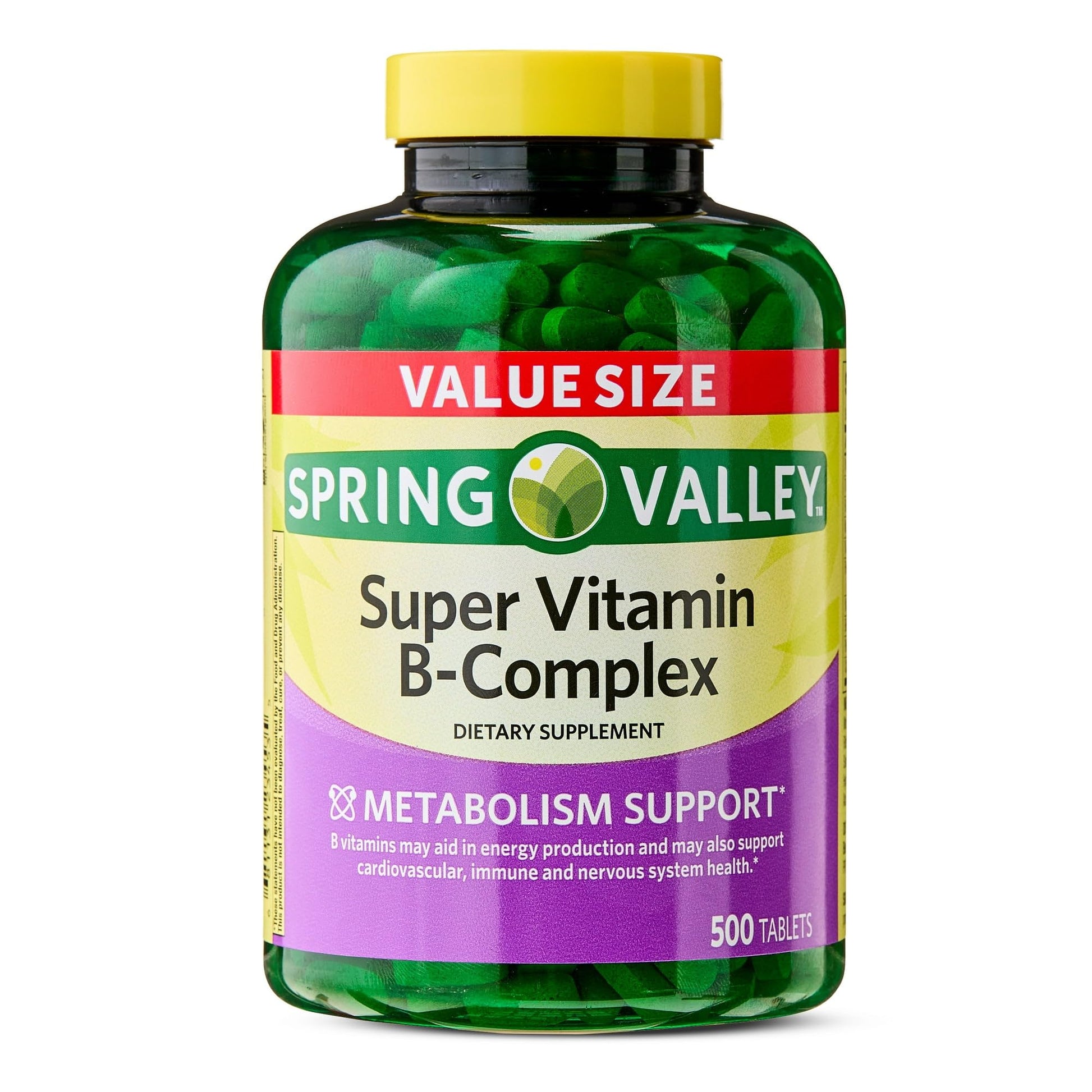 Empaque suplemento Spring Valley complejo vitamina B