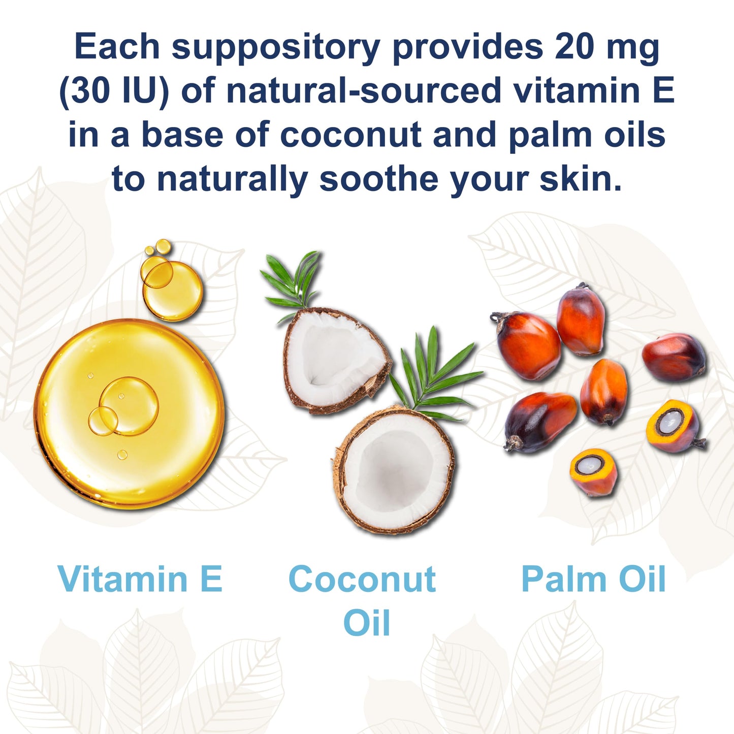 Imagen de empaque de supositorios de vitamina E Carlson