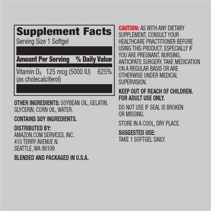 Empaque vitamina b12 y d3 amazon elements