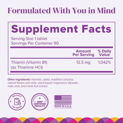 Empaque de vitaminas BariMelts B1 para cuidado post cirugía bariátrica