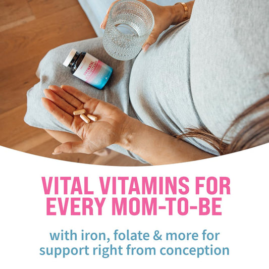 Empaque de vitaminas prenatales GOBIOTIX 90 cápsulas