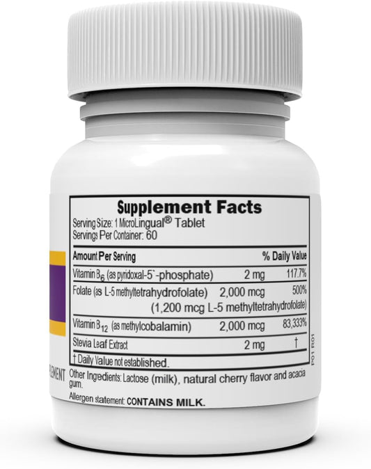 Empaque de vitaminas sublinguales Superior Source con B-6 y metilfolato