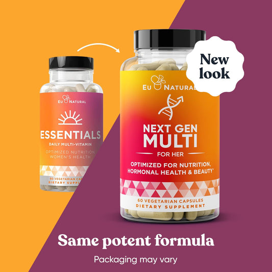 Nueva imagen del empaque del multivitamínico para mujeres