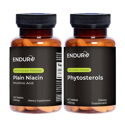 Endur B3 Niacina 500mg y Fitoesteroles 60 tabletas.