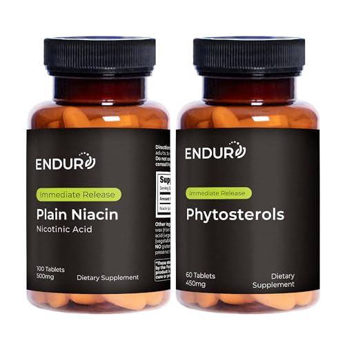 Endur B3 Niacina 500mg y Fitoesteroles 60 tabletas.