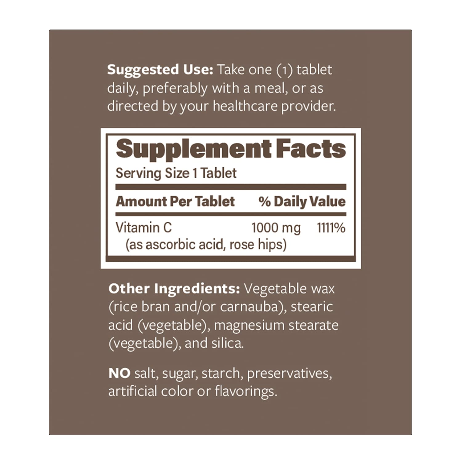 ENDUR-C etiqueta lateral suplemento vitamina C 1000mg