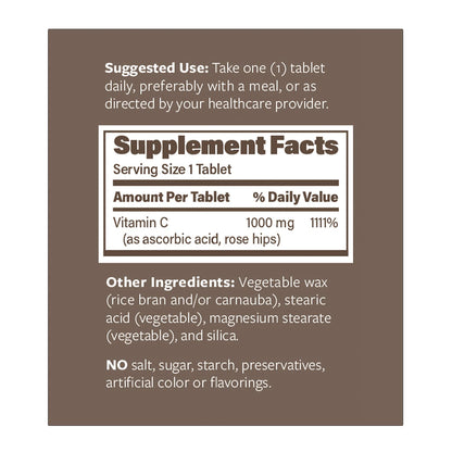 ENDUR-C etiqueta lateral suplemento vitamina C 1000mg
