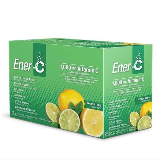 Ener-C mezcla de vitamina c sabor limón lima 30 sobres
