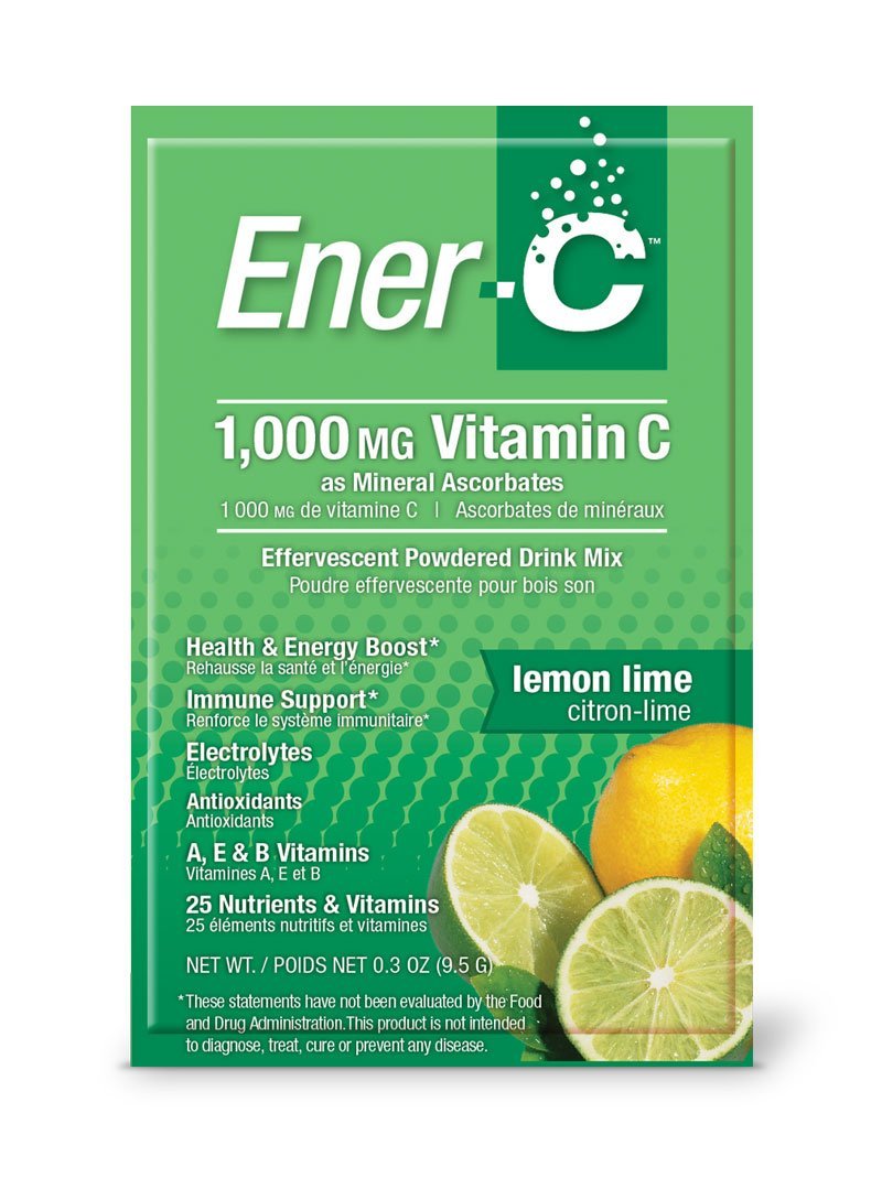 Ener-C suplemento energético natural sabor limón lima 30 sobres