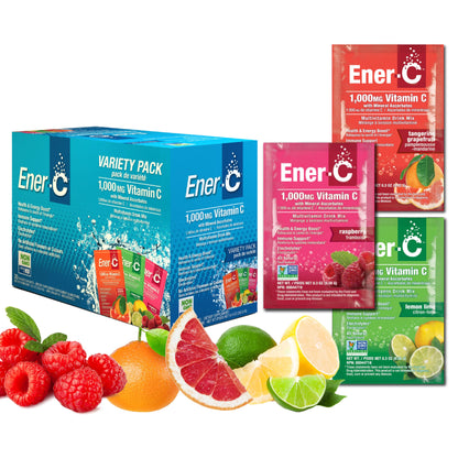 Paquete de Ener-C variedad con vitamina C 1000mg