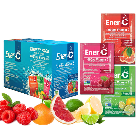 Paquete de Ener-C variedad con vitamina C 1000mg