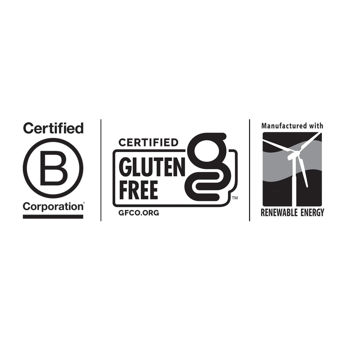 Etiquetas de gluten, energía renovable de Country Life