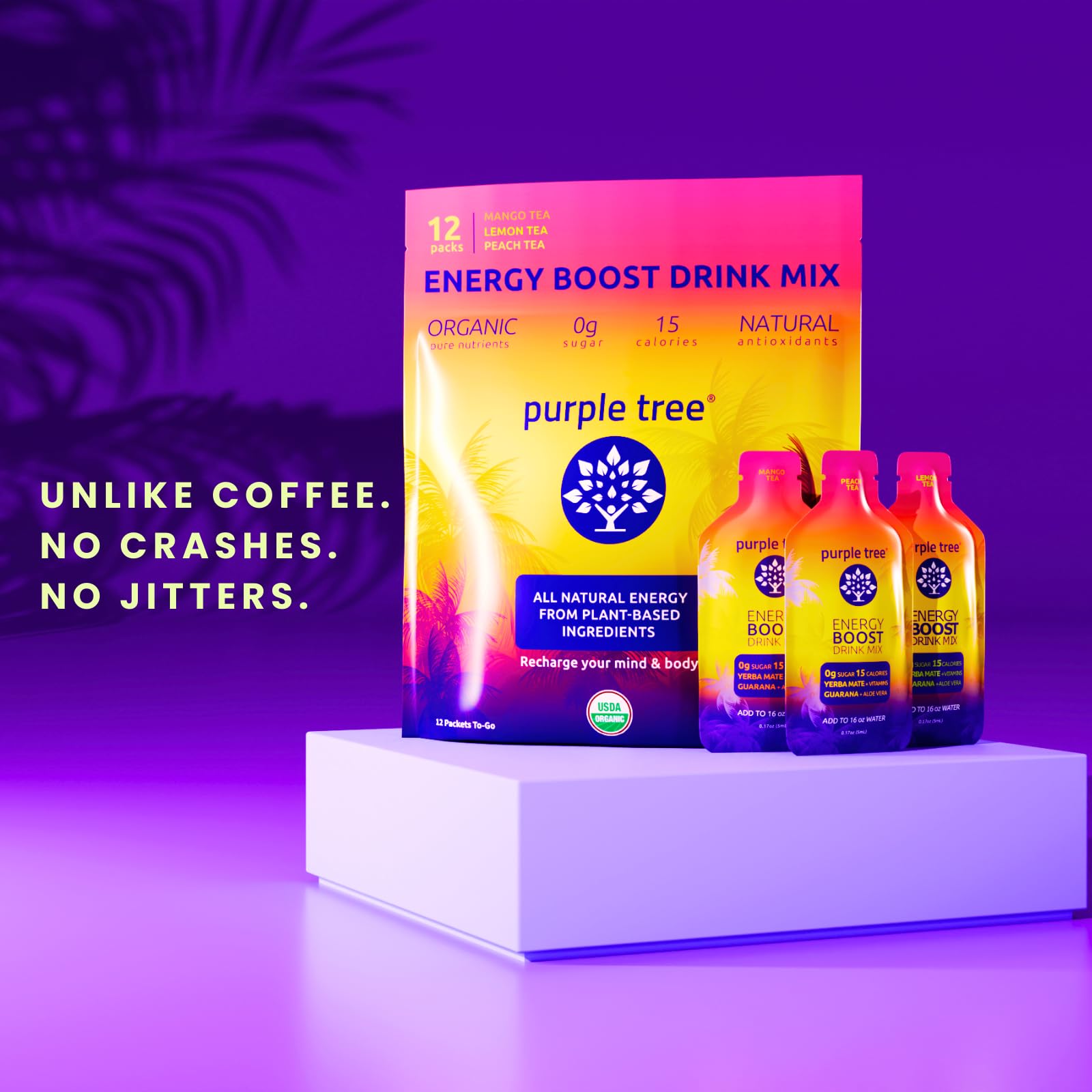 Energía sin choques ni nerviosismo Purple Tree