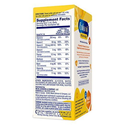 Enfamil gotas multivitaminas con hierro para desarrollo infantil