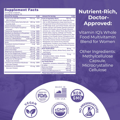 Enfoque integral del multivitamínico VitaminIQ