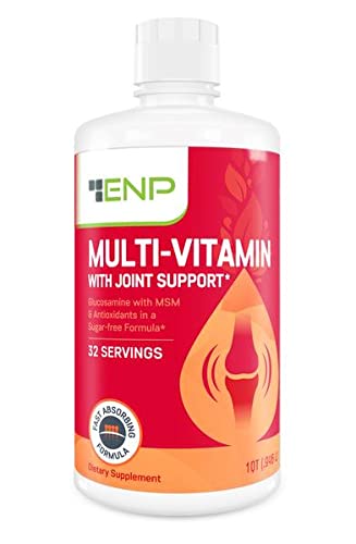 Botella de multivitaminas ENP líquido con soporte articular. Hecho en EE. UU.