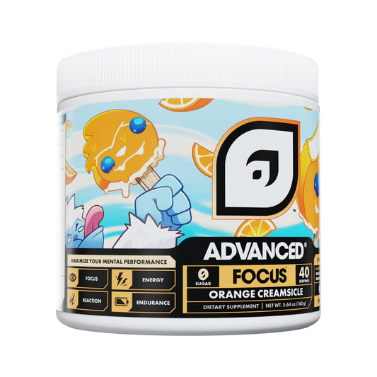 Envase Advanced Focus suplemento energético cognitivo