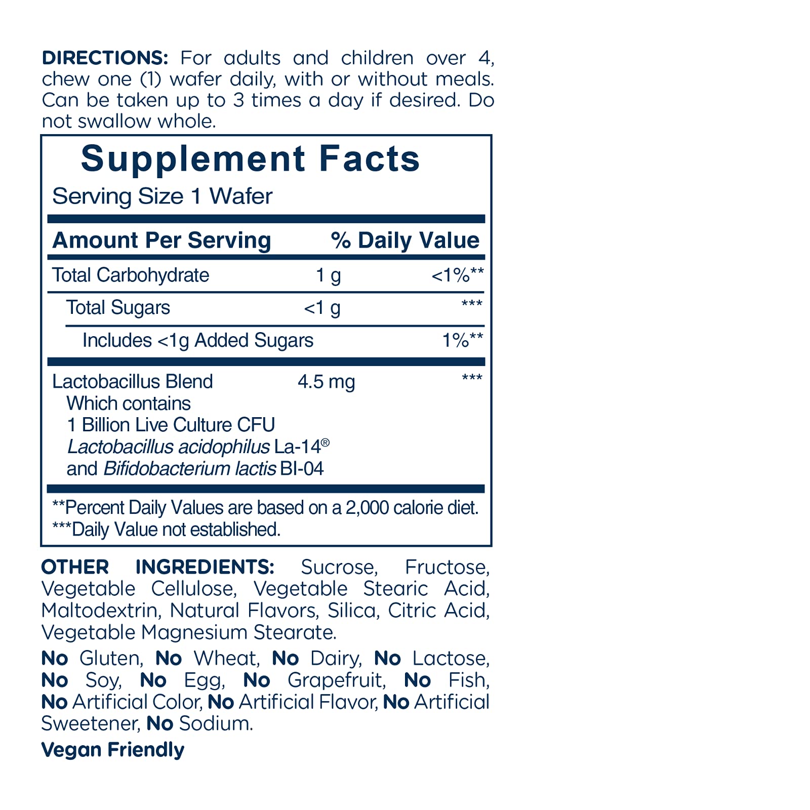 Envase American Health tabletas probiótico acidophilus