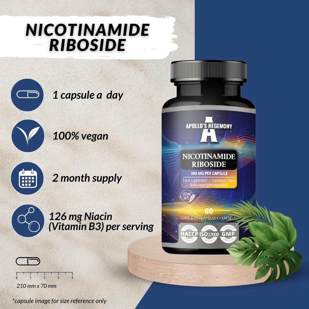 Envase Apollo's Hegemony nicotinamida ribósido 300 mg detalle